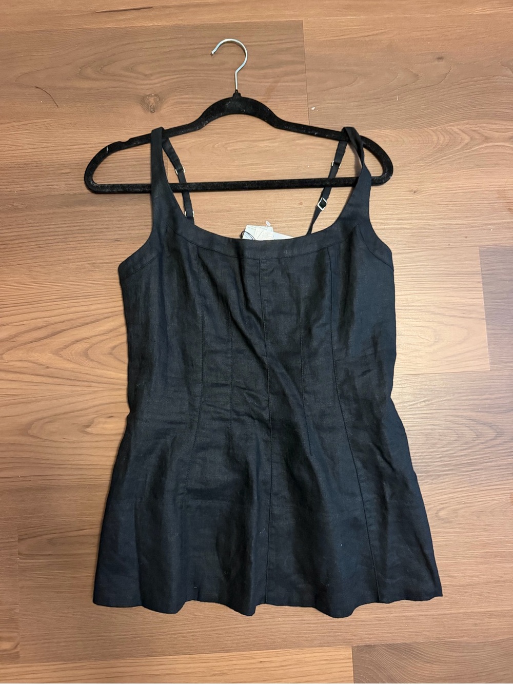 Abercrombie & Fitch Black Linen-Blend Camisole